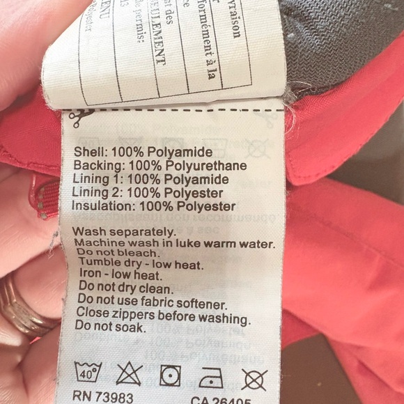 Helly Hansen Red and Black Snow Bib Size 4 - Picture 3 of 9